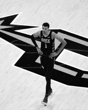 Victor Wembanyama Instagram - I would’ve never been able to do this alone. 
This one is for my teammates, for the entire staff from trainers to coaches, from the chef at the cafeteria to the ushers at the arena every night, for the Spurs organization, for the best fans in the world having our back winning or losing. And last but not least for the city of San Antonio, I found a home here. Thank you all.