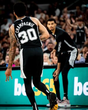 Victor Wembanyama Instagram - I would’ve never been able to do this alone. 
This one is for my teammates, for the entire staff from trainers to coaches, from the chef at the cafeteria to the ushers at the arena every night, for the Spurs organization, for the best fans in the world having our back winning or losing. And last but not least for the city of San Antonio, I found a home here. Thank you all.
