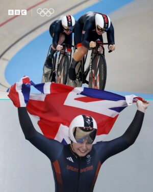 Victoria Pendleton Instagram - GOLD for GB in the Women's Team Sprint 🥇🥇🥇

Another world record! That's the third time this evening GB have broke it

#Paris2024 #BBCOlympics