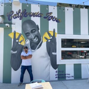 Vincent Laresca Instagram - Great new spot @roadsidetaco Amazing #tacos #tupac #lamurals