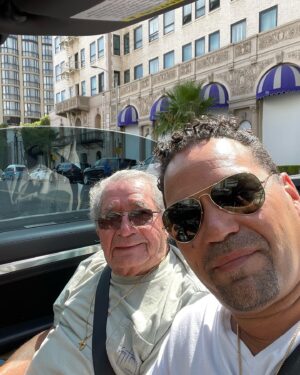 Vincent Laresca Instagram - Pops & Me long way from #queens ❤️