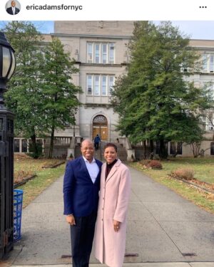 Vincent Laresca Instagram - This made me so happy this morning knowing that the Mayor elect @ericadamsfornyc  and NYC Speaker Adrienne Adams went to the same Highschool as myself. It was such a great experience growing up with people from neighborhoods all over #queens. This wasn’t my “zoned” school and I was able to go there cause of a special program they had. I believe this was the case with a lot of kids. Public School education is so important and to have kids from all walks of life under one roof all learning together. To think one day I would be an actor and the future mayor of nyc could come from humble beginnings with a public education from bayside Highschool shows. America greatest country in the world!