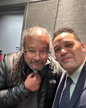 Vincent Laresca Instagram - This man @ernest_dickerson changed the entire course of my life. He gave me my first part as #radames in the film #juice. Without that part, my life would have turned out so different. Blessed to finally work with him again 30 years later.