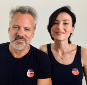 Wally Pfister Instagram - Done 💪🏻🇺🇸 (and her first vote as a citizen❤️🙏🏻!)