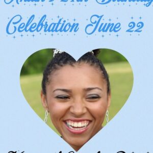 Walt Harris Instagram - A day of celebration for two of my favorite girls! Music, cupcakes, and games at Patriot Park 6 pm @aniah_2211 @mrsbigticket205 🎉🥳🎈💙 #ForeverAniah💙💙💙 #MyGirls #Big50 #Big24