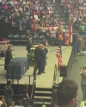 Walt Harris Instagram - You made it son… I’m so proud of the young man you’re becoming! Seems like yesterday me and your mom were dropping you off at kindergarten. Now you’re a high school graduate! Crazy! Just know the journey starts now and dad got your back every step of the way! Congrats fat daddy! Love you! #ClassOf24 #HHS #HHSAlum