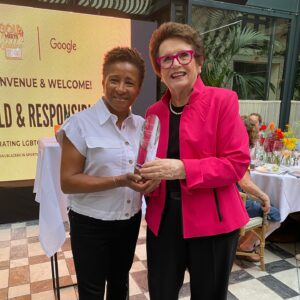 Wanda Sykes Instagram - Honored to be at the celebration of Billie Jean King and #LGBTQ athletes at Paris Olympics amongst these legends. 🏳️‍🌈 #Paris2024