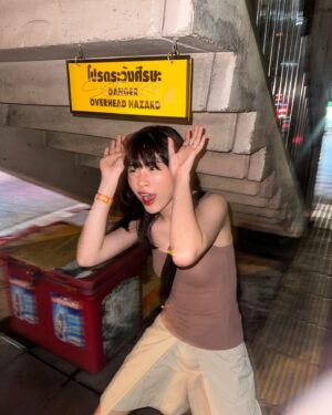 Warisara Jitpreedasakul Instagram - 👷🏻‍♂️:頭に気をつけてください。