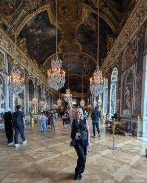 Wendi McLendon-Covey Instagram - Hall of Mirrors, Versailles. July, 2024.