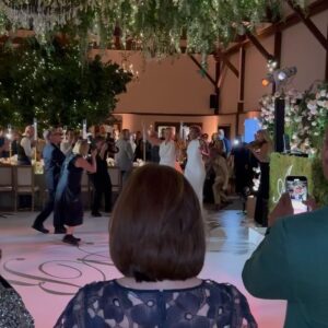 Whit Johnson Instagram - Pure magic!! An incredible night celebrating @robinrobertsgma and @amberita1227 at their wedding reception.  The atmosphere was intimate, electric and full of love!  I’m a little late on this post… been sorting through videos… and icing my knee!! The dance floor was 🔥😂!