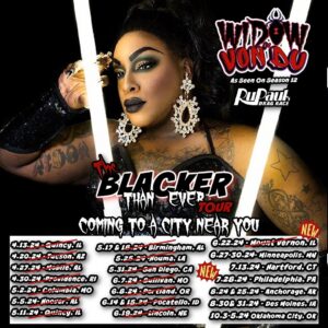 Widow Von'Du Instagram - 🥹 This has been a full Pride month with trips across the state and nation. Had fun in the woods of Sullivan, Mo for Pride with @rockmsakura then headed to Portland, Oregon the same weekend. Followed by a stop in Pocatello, ID. Did Juneteenth in Lincoln, Nebraska. Popped into Illinois for Mt Vernon Pride and now it all comes to a close with a powerhouse lineup that I’m so excited to be part of with @flipphoneevents Pridefest in Minnesota. 🥰 Come and party Thursday night with @sapphiracristal | Friday night with @66wind99 & then @the_planejane | Saturday with @morphinelovemua and @queenofflipss 🤩 Plus ready for some more time with my sisters @jaidynnfierce & @mercedesimandiamond & @sashacassadine it’s gonna be an unforgettable week! See you soon #Minneapolis 😘 #rpdr #rupauldragrace #pridefest