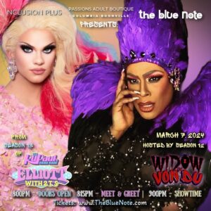 Widow Von'Du Instagram - YAAAASSSS, Bitch! SHE MIGHT BE… in the building! It’s @therealelliottqueen coming to kiki with me in Columbia, Missouri- live and in living color at @the_blue_note with @nclusionplus ✌🏿 See ya there, babes! 8P on Thursday, March 7th! Don’t miss the Meet & Greet. 😘