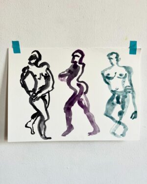 Wilfrid Wood Instagram - Life drawing last night with @2bornot2bcollective