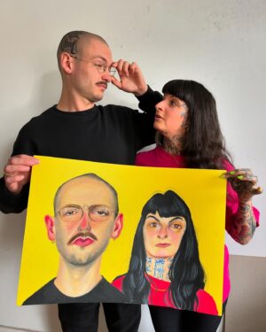 Wilfrid Wood Instagram - Simon & Armelle this morning 🇫🇷