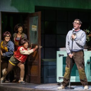 Will Roland Instagram - It's opening night in our Little Shop! It's been such a joy to get to do this show that I've always loved so much at a theatre (@guthrietheater)filled with passionate, talented, kind individuals. It's already been such a beautiful summer; here's to a great run!

Catch us now through August 18th! Photo credits to @danorm, @gabriellaspiegel, and My Long Right Arm 

Directed and choreographed by @marciamilgromdodge, Scenic design by @lex924, costume design by @sully.ratke, lighting design by Allen Lee Hughes.