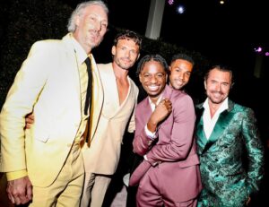 William Abadie Instagram - What a night, what a team!!
Season 4 (part 1) is now streaming on @netflix!

@emilyinparis 
@netflixfr 
@sparklesbubbles 
#carolinescouture
@chopardbycaroline 
@chopard