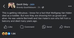 Wolfgang Van Halen Instagram - chat am I alive?