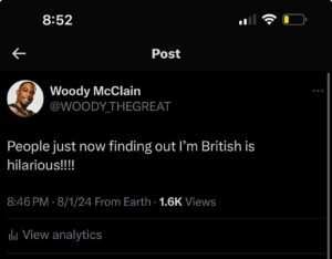 Woody McClain Instagram - 😂🤷🏿‍♂️