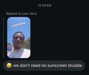 Woody McClain Instagram - I got COOKED for trying to tell my brothers to wear sunscreen…Can someone please explain why wearing it is important for the ones that don’t know.