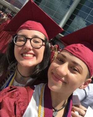 X González Instagram - Once a student, Always an Alum ❤️🦅❤️ swipe till the end to see how I painted my cap !