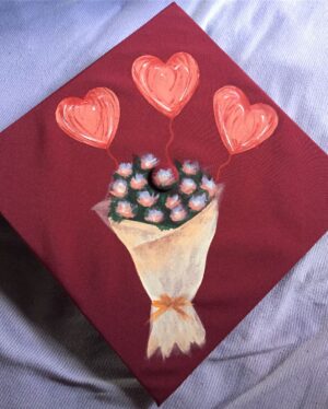X González Instagram - Once a student, Always an Alum ❤️🦅❤️ swipe till the end to see how I painted my cap !
