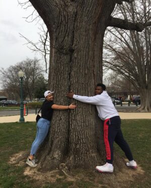 X González Instagram - Hello we hung out in DC today and will again tomorrow // tree huggers reunite :)