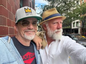 Xander Berkeley Instagram - Gotta love this about #nyc , running unexpectedly into friends like Anna and Scott with Tim, having just run into him the day before with @tricianotes !