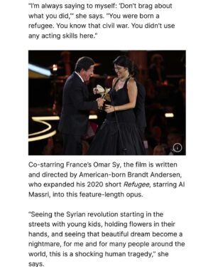 Yasmine Al Massri Instagram - The interview that the @hollywoodreporter @variety @deadline ignored and was only published in an Arab platform @thenationalnews.com .. “Miral” was released in 2009.. I have been doing TV in Hollywood since that time.. the last two years I let go of my Appartment and went back to the circus life.. I worked hard, so I can proudly share with you 4 movies coming out this year and next year.. @thestrangerscasemovie is first in line, we are winning amazing awards in festivals around the world at the moment.. The entertainment media platforms have been ignoring me, or they mention my name briefly bc I am wining best performance awards, ignore my story completely. That’s how gate keeping works.. BUT, while I was born into a world that did not want Palestinians in the room.. I am witnessing the end of that world with its bias, racist, selective values of who is worthy of the platform on entertainment news, whose news get covered, whose new movie gets promoted.. they sometimes throw at you four pages of crap like what actors wore to watch tennis in Wimbledon, and how certain actress showed her bikini body while on vacation in Italy.. they don’t want me talking about Gaza, or about being a Palestinian refugees.. and as I watch you unfollow me and giggle I assure you this bitch will not stop making movies and telling her truth.. they can’t make me stop conquering platforms and people’s love.. I will find a place to tell my stories.. always.. #hollywood #entertainment #news #palestinian #stories and #storyteller are coming for #you .. #syria #refugees #films #cinema #humanity is for #all .. thankful for #jamesmottram and the family of #thenationalnews