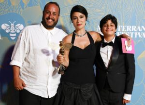 Yasmine Al Massri Instagram - So proud to have shared this celebration with Palestinian brother @fleifel who won the jury prize .. met the legendary casting director Margery simkin and did unlimited amounts of  selfies with my favorite plus one, soul of my soul .. thank you @mediterranefilmfestival for this honor .. @thestrangerscasemovie brought a lot of great people together to make it happen.. it’s the labour of hard work and love for cinema but also desire to make cinema serve a higher purpose then just popcorn and shock u .. 📸 @tnicholsonphoto #brandtandersen @philistinefilms @ossamabawardi @ziadmbakri @sara.el.debuch #yahyamahayni @omarsyofficial @constantinemarkoulakisofficial @angelikipapoulia @thanostokakis @salehbakriart @fareshelou @jay.abdo @massa.daoud @farahj.mu @siwwi__  @ariel_cine @bill_hazzam @ramifarah1807 #jasonbeghe