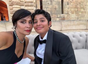 Yasmine Al Massri Instagram - So proud to have shared this celebration with Palestinian brother @fleifel who won the jury prize .. met the legendary casting director Margery simkin and did unlimited amounts of  selfies with my favorite plus one, soul of my soul .. thank you @mediterranefilmfestival for this honor .. @thestrangerscasemovie brought a lot of great people together to make it happen.. it’s the labour of hard work and love for cinema but also desire to make cinema serve a higher purpose then just popcorn and shock u .. 📸 @tnicholsonphoto #brandtandersen @philistinefilms @ossamabawardi @ziadmbakri @sara.el.debuch #yahyamahayni @omarsyofficial @constantinemarkoulakisofficial @angelikipapoulia @thanostokakis @salehbakriart @fareshelou @jay.abdo @massa.daoud @farahj.mu @siwwi__  @ariel_cine @bill_hazzam @ramifarah1807 #jasonbeghe