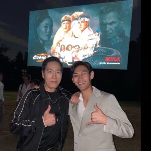 Yuji Okumoto Instagram - More pictures from the Cobra Kai Season 6 Premiere and afterparty with some of the cast. Be sure to check out Part 1! @cobrakaiseries @netflix #cobrakai #cobrakaiseason6 #chozen #premiere #redcarpet
