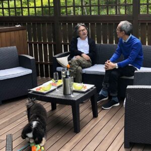 Yukihiro Takahashi Instagram - 天辰さん、寺井君が駆けつけてくれた。本当に短い時間だったけれど、いいお天気のBirthday!

今後も頑張ります！！！💪🙏✨
