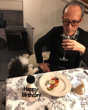 Yukihiro Takahashi Instagram - 初めてイチゴケーキを食べました！　　
12月3日は僕の1歳のお誕生日
皆んながなぜかヨシヨシしてくれた！
ありがとう🐶by Pascal
#pascal 
#birthdaycake 
#cake 
#ありがとう 
#しあわせ #1さいのおたんじょうび