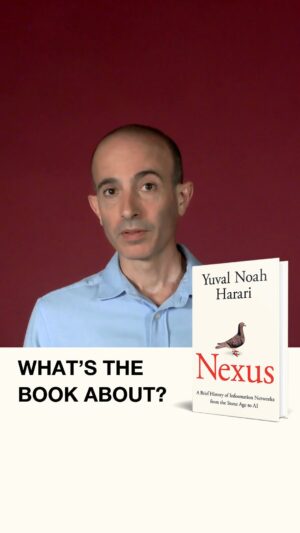 Yuval Harari Instagram - If humans are so wise, why are we on the verge of committing ecological and technological suicide?
In ‘Nexus’, Yuval Noah Harari explores the long-term history of information networks, as an essential background for understanding the threats and promises of AI.
AI is the first technology in history that can make decisions by itself, create ideas by itself, and take power away from humans.

Out on September 10, and available for pre-order via the link in bio.

#NexusBook #AI #information #newbook #book #YuvalNoahHarari