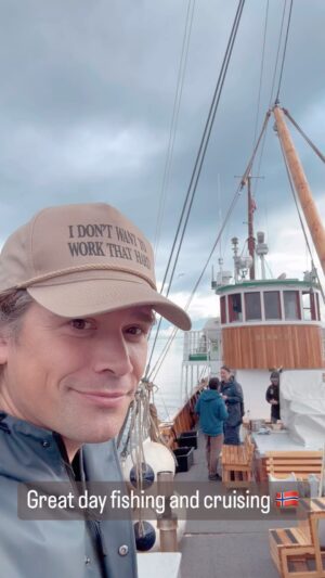Zac Hanson Instagram - Great day in Tromso out on the water with the whole gang fishing and having a great time. Thanx for the crew of the @hermes2_the_boat