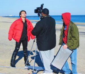 Zenn Kyi Instagram - Leather pants on the beach? 🤔😁 #tb