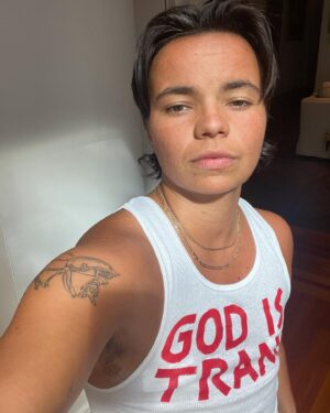 Zoe Terakes Instagram - god is trans 🧜🏽‍♂️🪩🫶🏽🧿🧞‍♂️
