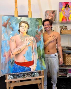 Zoe Terakes Instagram - @carlosbob painted me and it got in to the Archibald 🥹 I feel so honoured and so proud. The dialogue around trans people is so fucked at the moment. So it’s nice to celebrate a win like this. Thank you @carlosbob 🫶🏽 you can go see the exhibition at @artgalleryofnsw 6 May - 3 September.
