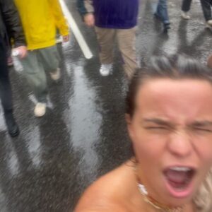 Zoe Terakes Instagram - so much power in the pouring rain. so moving to see all the intersections of support and solidarity. “No pride for some of us without liberation for all of us.” - Marsha P. Johnson