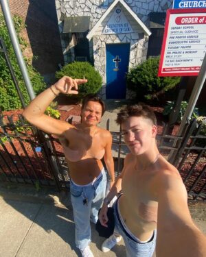 Zoe Terakes Instagram - Here’s some NYC Pride joy, before it all got really shit. Thousands of queer and trans people all gathered in a packed Washington Square park; celebrating the fuck out of each other, loving on each other so hard. Then people started running. Then we heard what sounded like gunshots. A few of them. We ran for our lives. People got trampled on, people were bleeding, crying, screaming. People just kept yelling, “Shooter! There’s a shooter!” I ran to the nearest building and hid in a janitors closet for two hours with 4 strangers cos I lost all my friends in the masses. Turns out some cunt stood in the middle of the park and fired fireworks at people. AT people. Hurt people. I’m grateful it wasn’t a gun, but how fucked is that sentence? This was a scare tactic. And it was successful. It was a completely devastating reminder of just how much queer and trans people in this country are fearing for their lives. How constantly on edge everyone feels. How fucking unsafe this place is. That there are now ‘shooting scares.’ I’d never felt so much euphoria as I did on Sunday. Never felt more myself. I cried tears of belonging. I’ve also never felt so terrified as I did on Sunday. I didn’t know if the people I loved were alive and vis versa. Shit was fucking traumatic. And I’m so fucking tired of this fear that is woven so tightly into the fabric of queer life. I’m so fucking tired of feeling like no joy comes for free, that there’s a catch, that we’ll have to pay for it somehow. Because, more often than not, we do. And it breaks my fucking heart. It breaks my fucking heart.