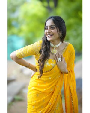 sree priya Instagram - ✨

Outfit @vasree_couture 
Jewels @sholdsherni 
MUAH @shireesha_a_dream_of_makeup 
Captured @paulino_pictures