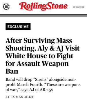 AJ Michalka Instagram - Thank you @rollingstone for the poignant piece. And thank you @tomas_mier for telling our story 🥹

I cannot urge the importance of voting in this election more. Find one thing you believe in, and rally for it. Harris/Walz has my vote.

Thank you @march_fourth_ for the tireless work you do to get the assault weapons ban reinstated. We will not give up and we will never forget this week @whitehouse

A massive thank you to @maxwellfrostfl for taking so much time with us yesterday.

Deputy Directors, Rob Wilcox and Greg Jackson, I will never forget your speech at the Office of Gun Violence Prevention. It’s people like you that bring real change and real hope. 

(more posts to come on this)

Register, stream “Sirens”, vote, rinse, repeat.