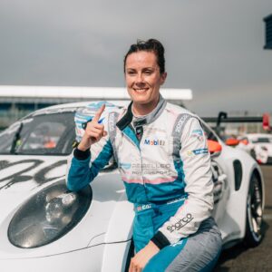 Abbie Eaton Instagram - POLE POSITION! 1️⃣

So pleased to be able to put the #FATLivery car on pole for Silverstone, and to be the first female in Porsche Carrera Cup history to put it on overall pole 😁

Tomorrow is looking like a pretty wet day so let’s see what she’s like in the rain ☔️ 

Thank you to everyone involved in the journey 🙏🏻

LFG! 

#Silverstone #PCCGB #PolePosition #FATLivery