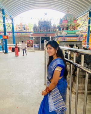 Abi Navya Instagram - 💙💙💙💙divine love 

#love#temple#thiruverkad