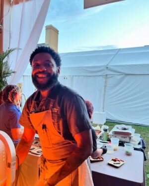 Adrienne Cheatham Instagram - My heart is so full. The Family Reunion @salamanderresort is the absolute best weekend of the summer. So much love, so many friends, and suuuuch amazing food. Thank you @chefkwameonwuachi and @officialsheilajohnson for sprinkling this magic on all of our hearts 🥰✨

This will require another post to capture all of the special moments with these amazing humans, but for now here’s a few highlights 🤗 (including the Creole Shrimp Toast with Lime Aioli and Herb salad I served Friday night) 

#thefamilyreunion #family #foodfestival #chef