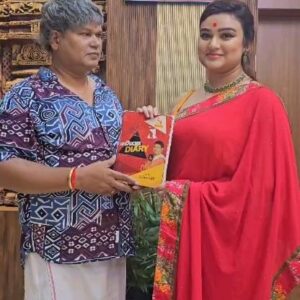 Aiswarya Behera Instagram - Me today as #CelebrityGuest in #NandiGhoshaDairy  #TalkShow Hosted by the Talented #sankarsanpradhan 
#AiswaryaBehera 
#Ollywood