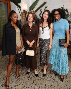 Aja Naomi King Instagram - Loved getting to celebrate with some of my fellow nominees!!! Thank you @sambarry @glamourmag  @toryburch for this beautiful gathering 💕