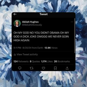 Akilah Hughes Instagram - The speeches at the DNC were exceptional but let’s not overshadow the laughs we shared. 🫸🏾🫷🏾