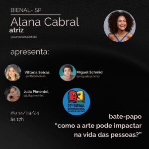 Alana Cabral Instagram - Estaremos esperando vocês no Espaço Infância às 17hrs! 
Vem pra Bienal do Livro🤍
.
.
.
#bienal #bienaldolivro #bienalsp #atores #atrizmirim #influencer #explore #cultura