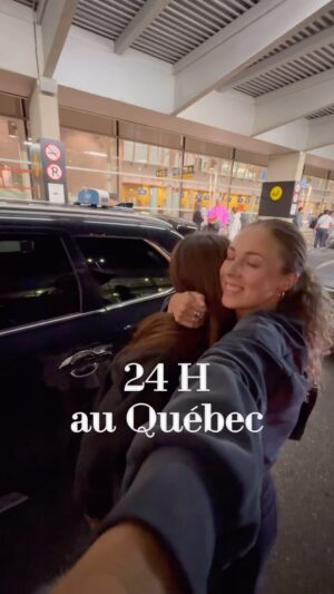 Alex-Anne Aubé-Kubel Instagram - 24 heures au Québec pour le mariage de mon amie Cam! Ctais tlm worth it🤩❤️ Je n’aurais pas manqué ça pour rien au monde. 🥹